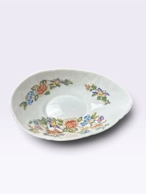 Aynsley Cottage Garden Fine Bone China Oval Trinket Dish Made in England